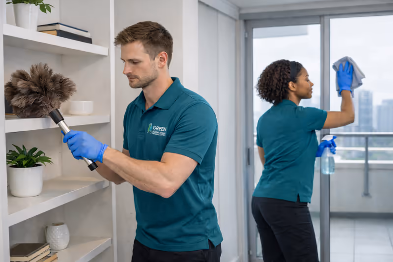 Professional cleaning staff